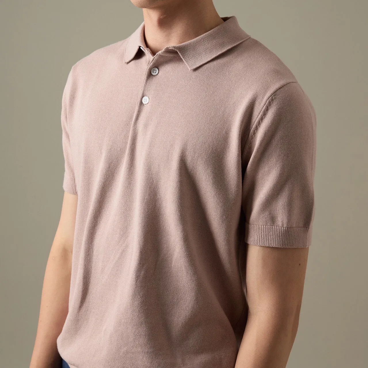 NICO KNIT POLO - PINK