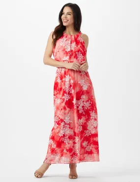 Petite Tie Dye  Floral Maxi Dress