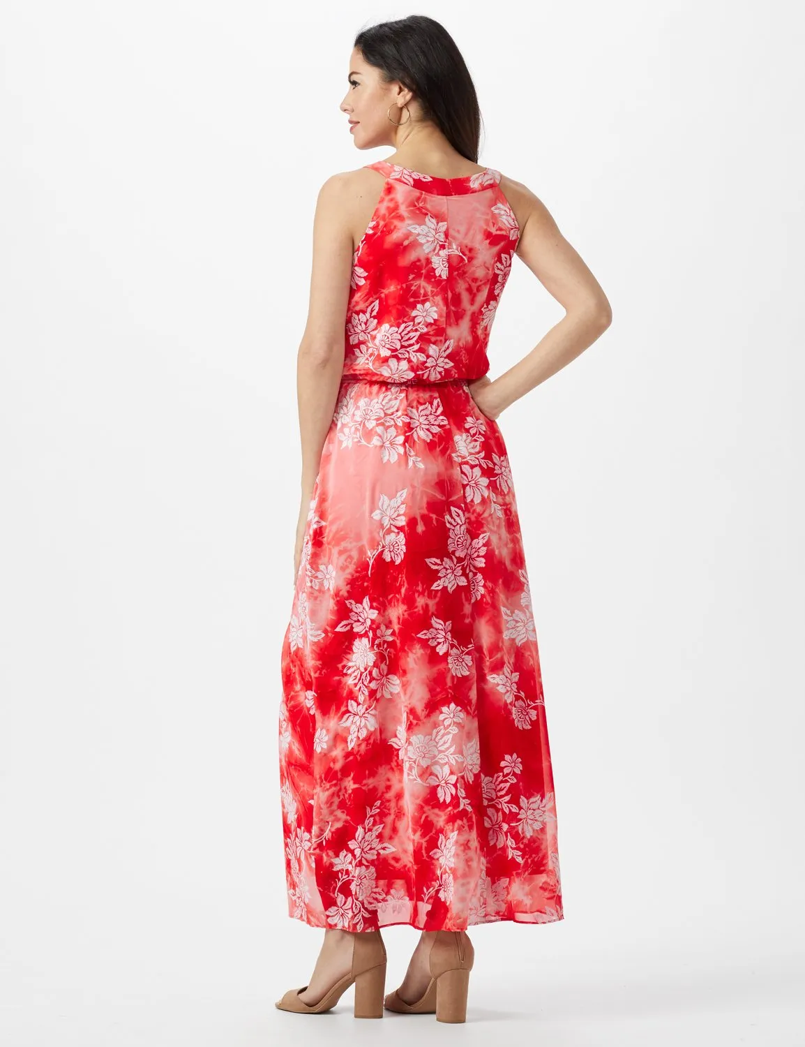 Petite Tie Dye  Floral Maxi Dress