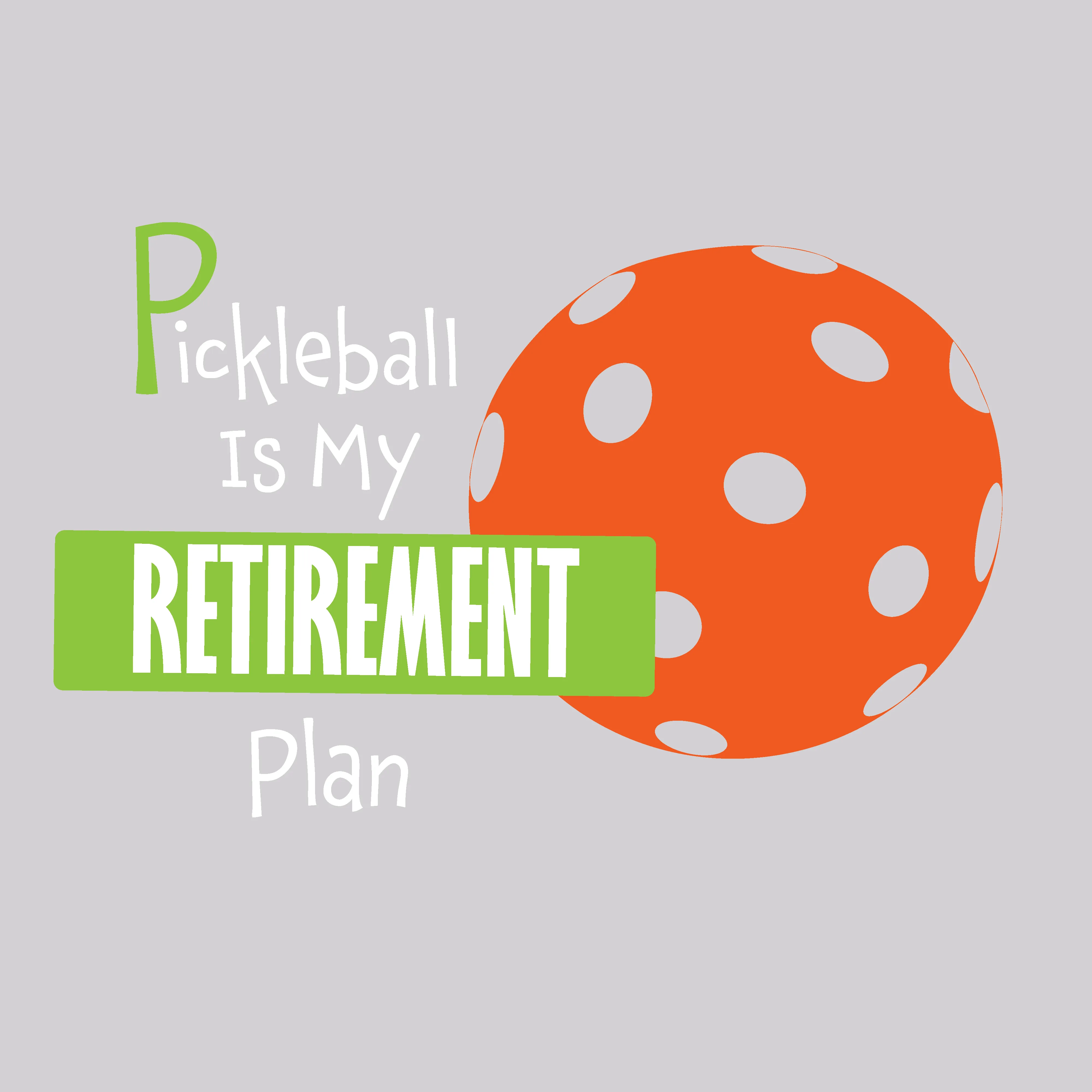 Pickleball Is My Retirement Plan | Men's Long Sleeve Pickleball Shirts | 100% Polyester