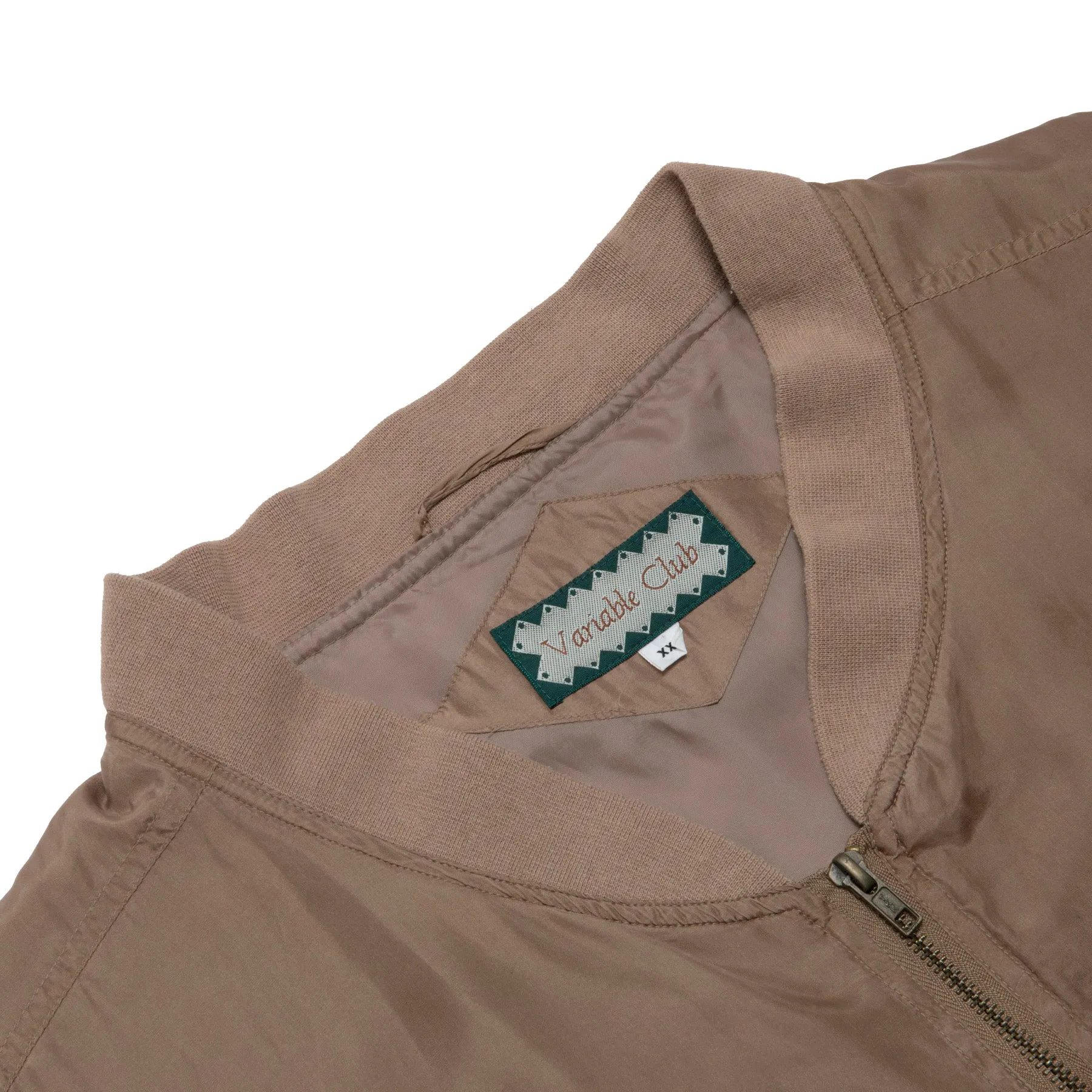 Plain Weave Silk Multi Panel Bomber Jacket
