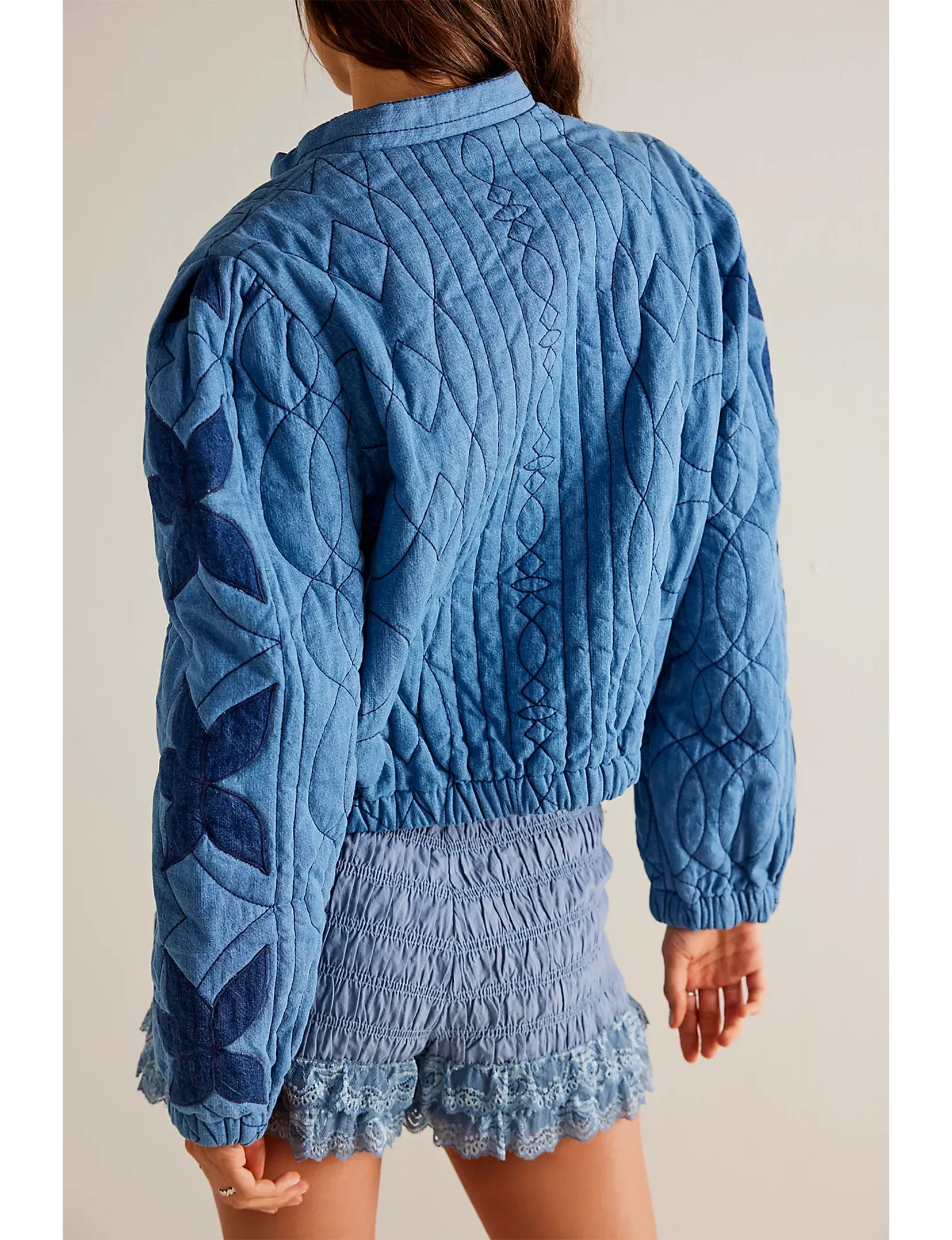 Quinn Quilted Jacket, Indigo/Combo