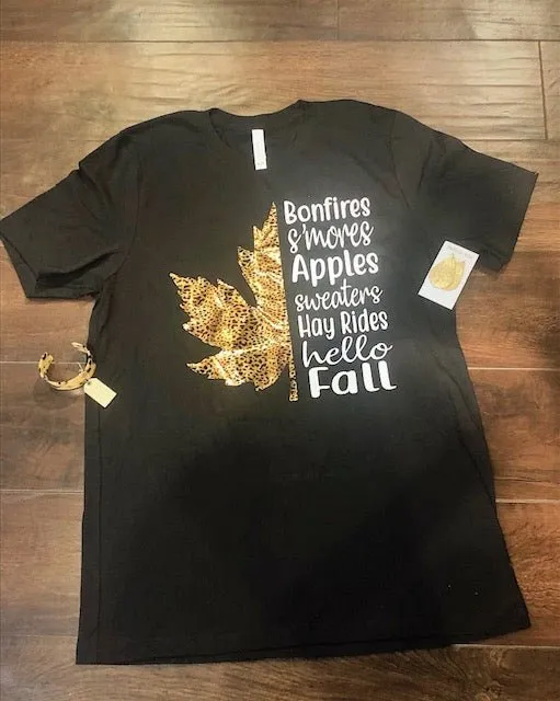 "Bonfires, Smores, Apples" Tee