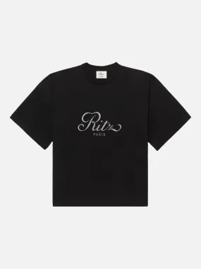 Ritz Men's Cropped Relaxed T Shirt -- Black