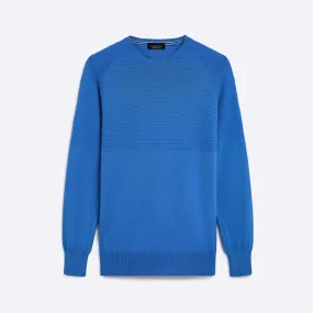 Solid & Stripe Combo Crew Neck Sweater