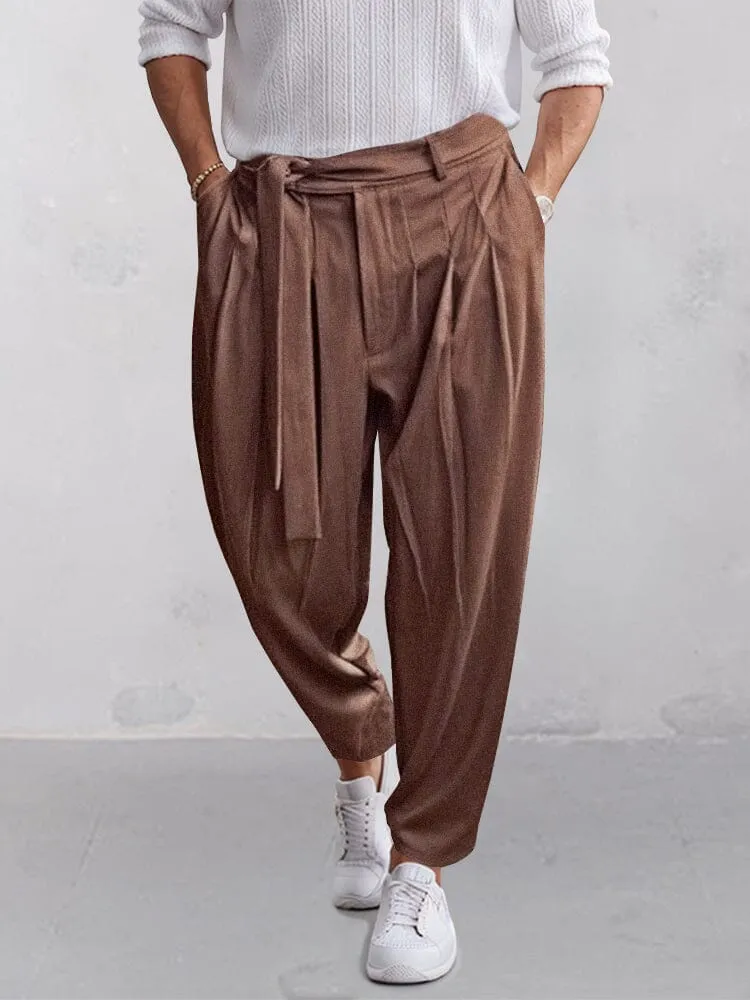 Stylish Harem Pants with Belt