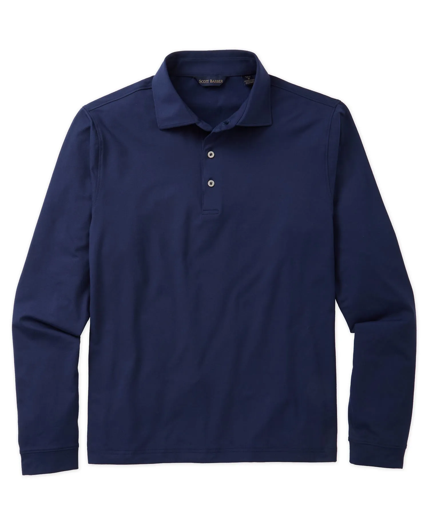 Tech Jersey Long-Sleeve Polo Shirt