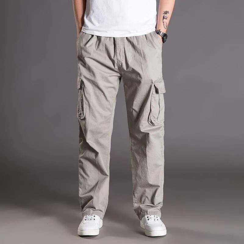 THOS Men's Casual Loose Cargo Pants