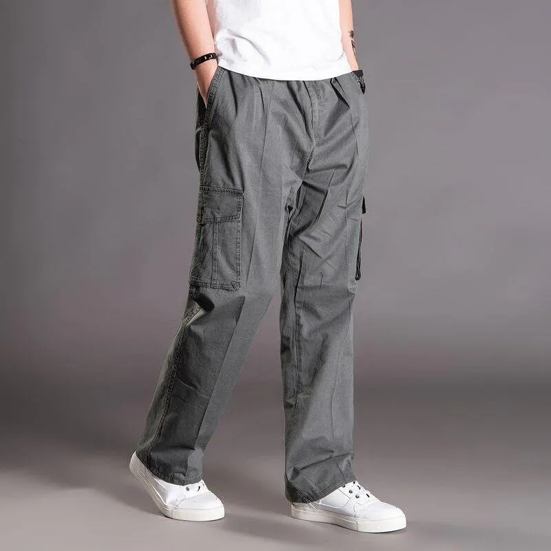 THOS Men's Casual Loose Cargo Pants