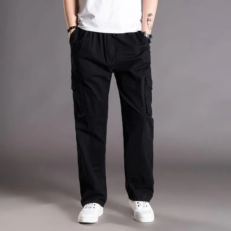 THOS Men's Casual Loose Cargo Pants