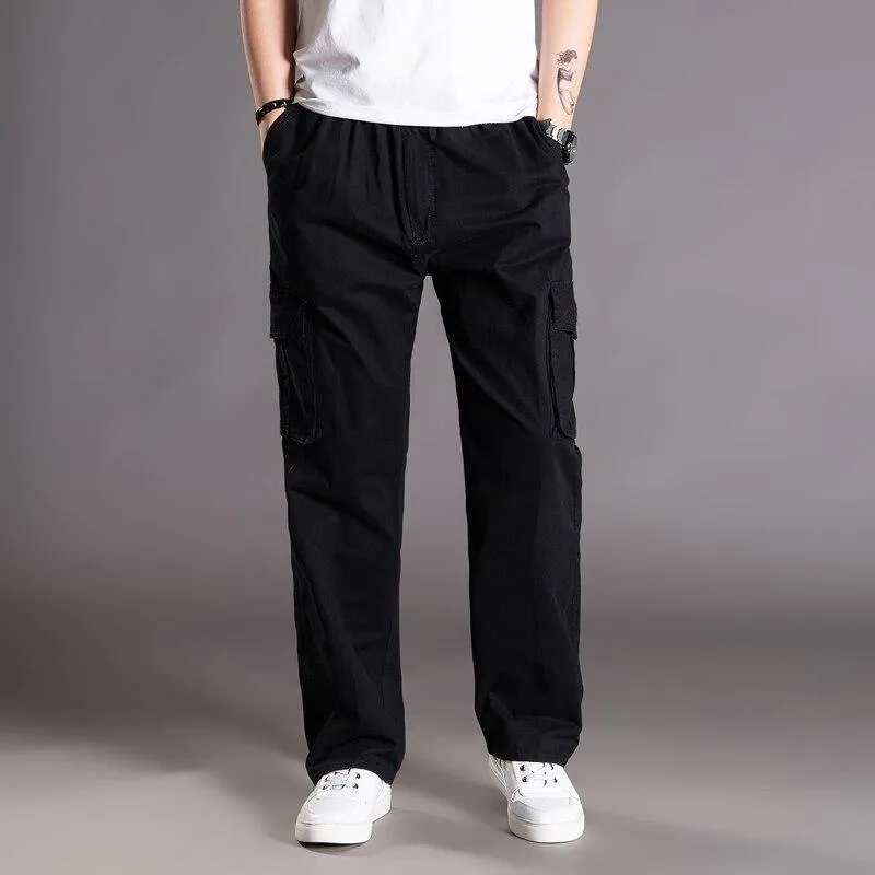 THOS Men's Casual Loose Cargo Pants