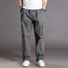 THOS Men's Casual Loose Cargo Pants