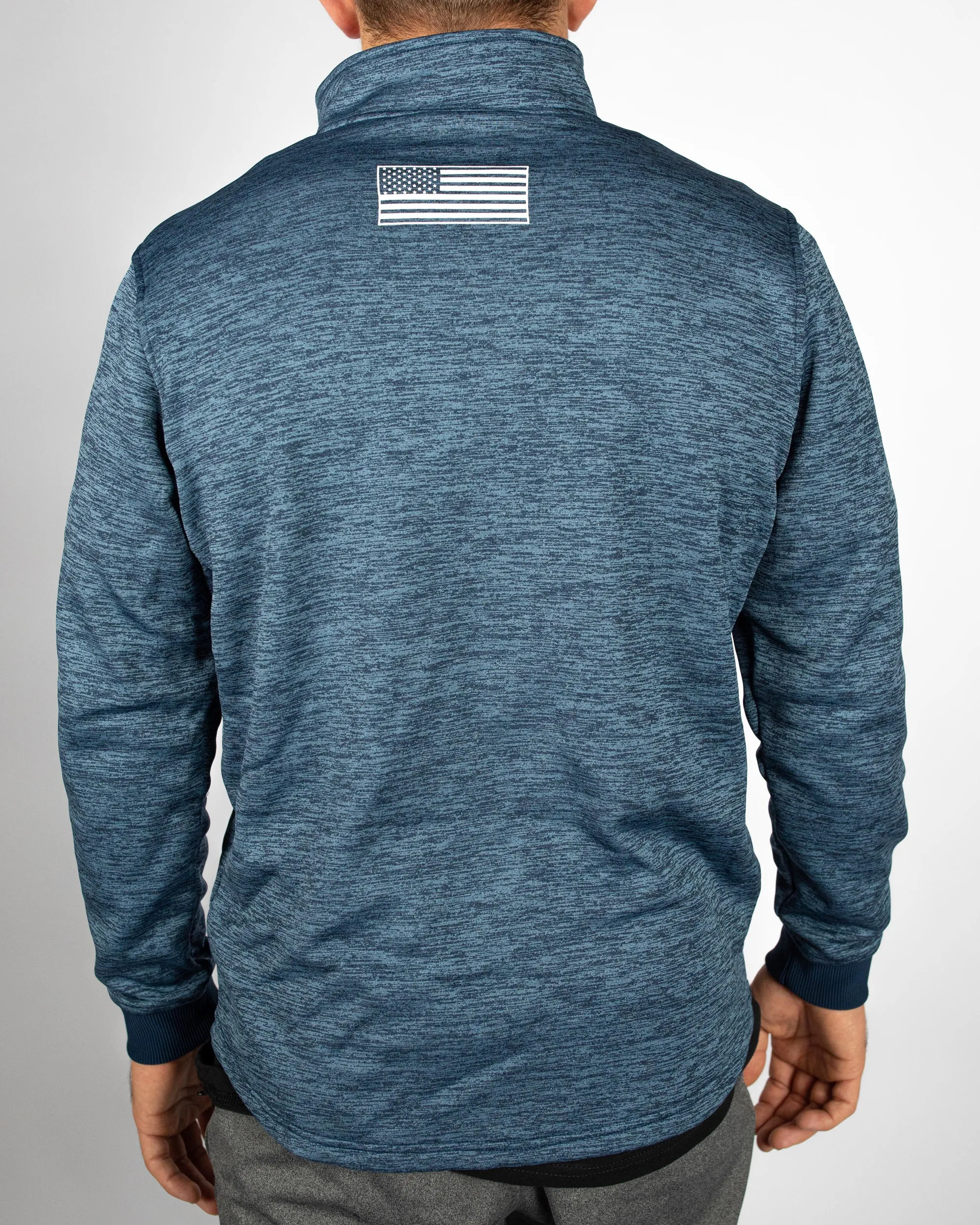 Under Armour Wrestling Navy Armour Fleece 1/2 Zip