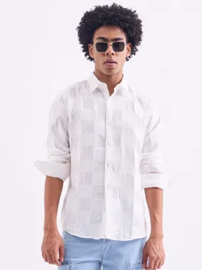 White Plain Slim Fit Shirt