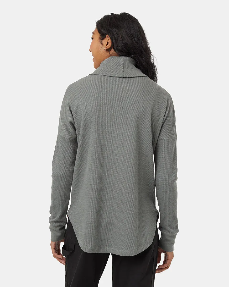 Women's TreeWaffle Turtleneck Long Sleeve Top