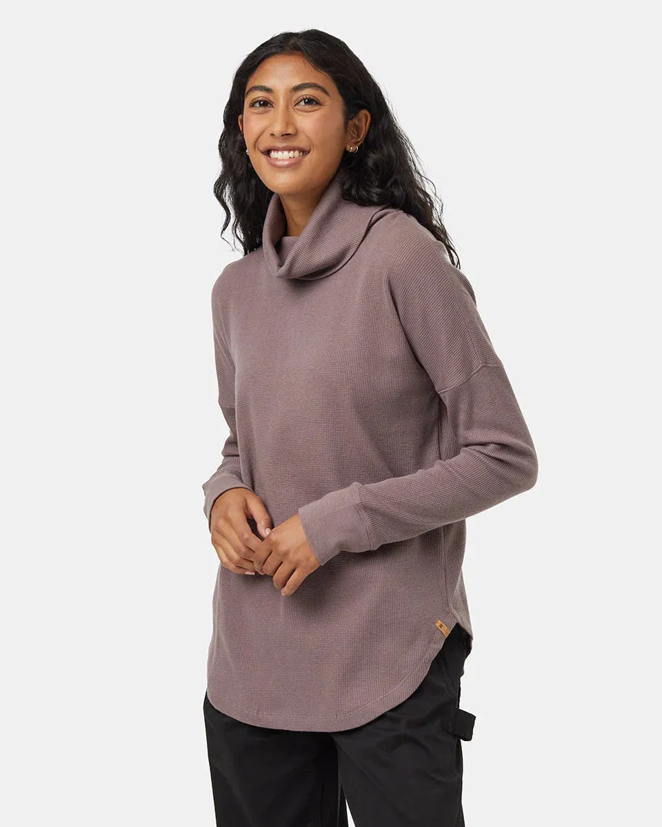 Women's TreeWaffle Turtleneck Long Sleeve Top