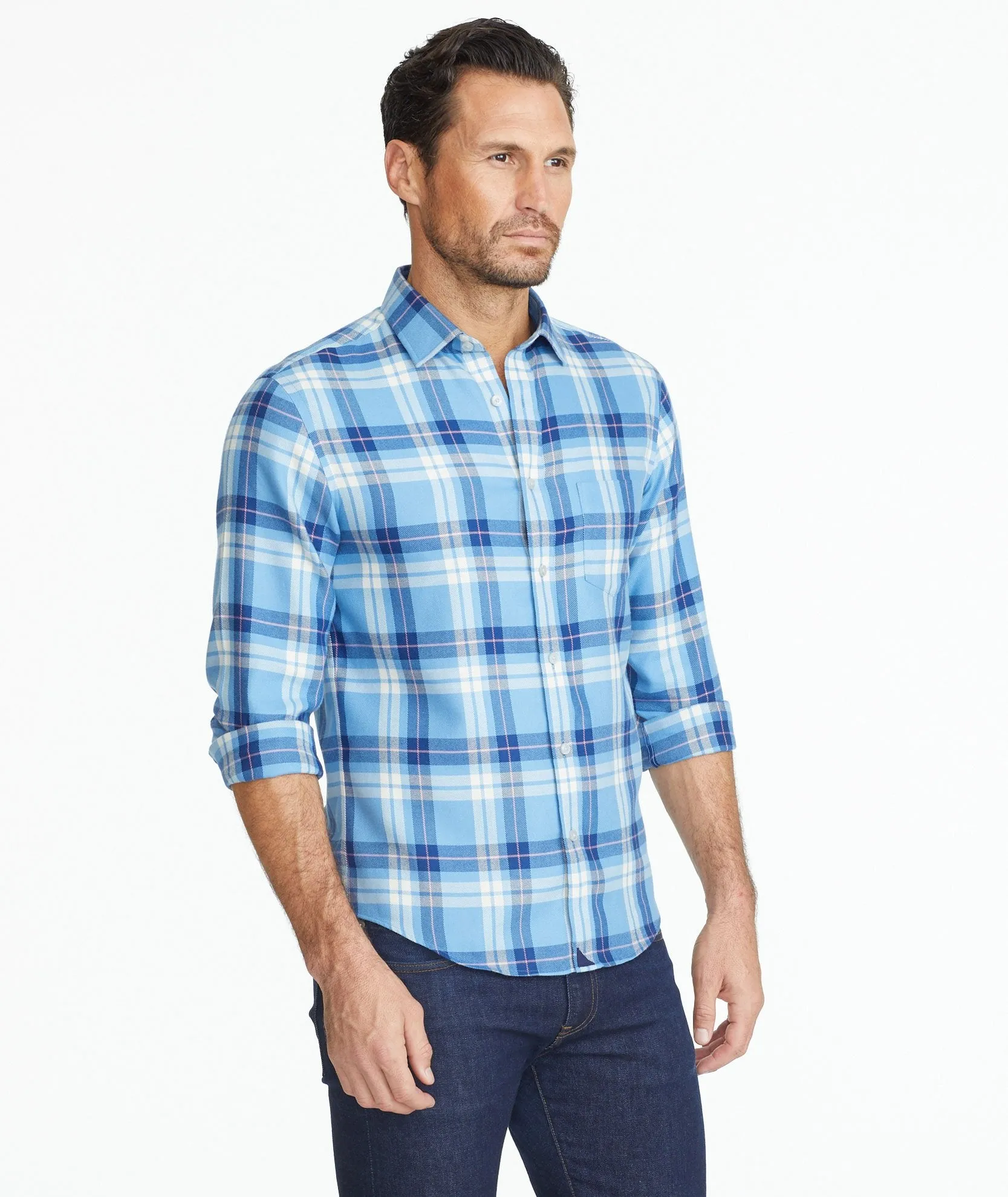 Wrinkle-Free Brushed Cotton Arrowood Shirt - FINAL SALE