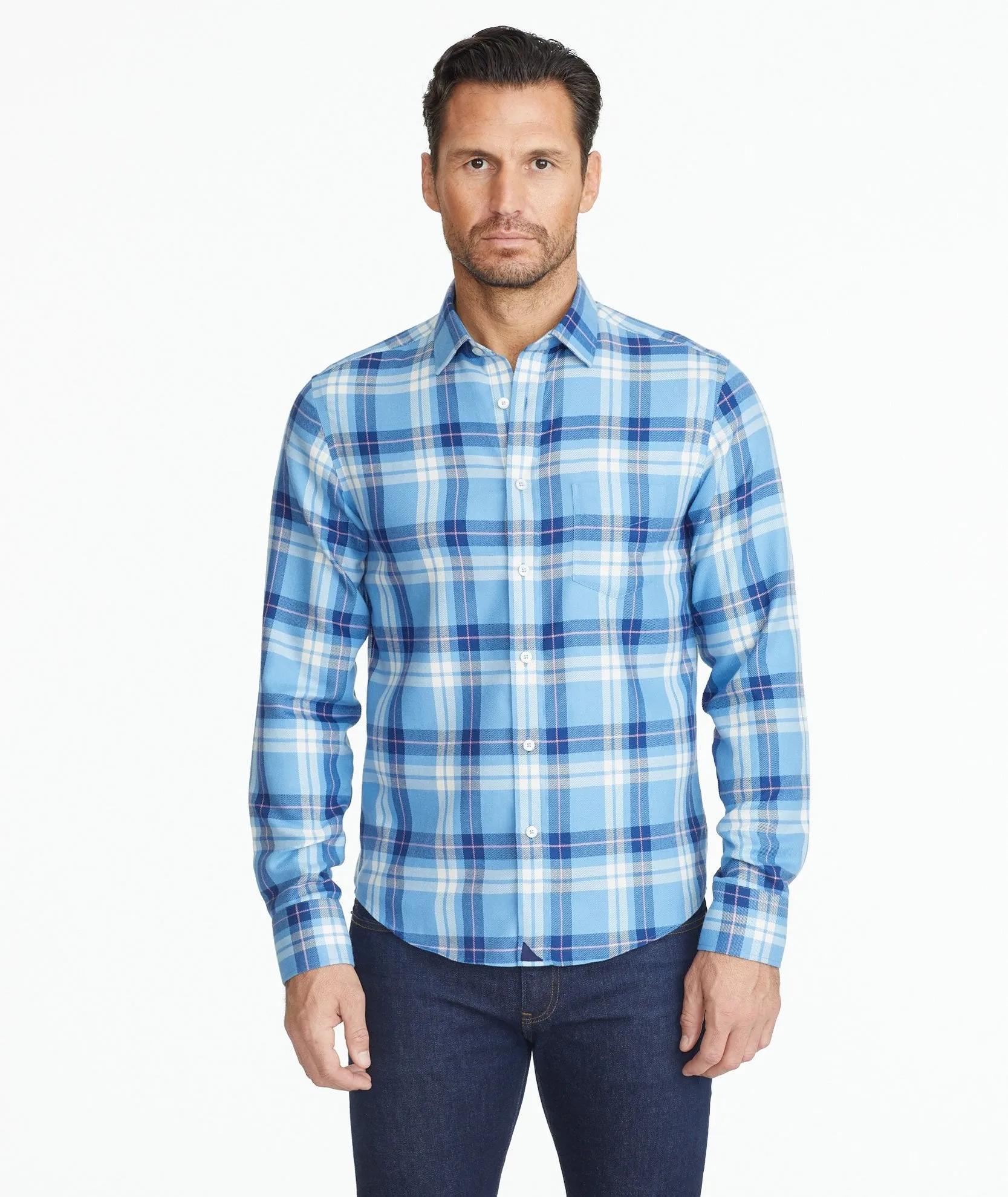 Wrinkle-Free Brushed Cotton Arrowood Shirt - FINAL SALE