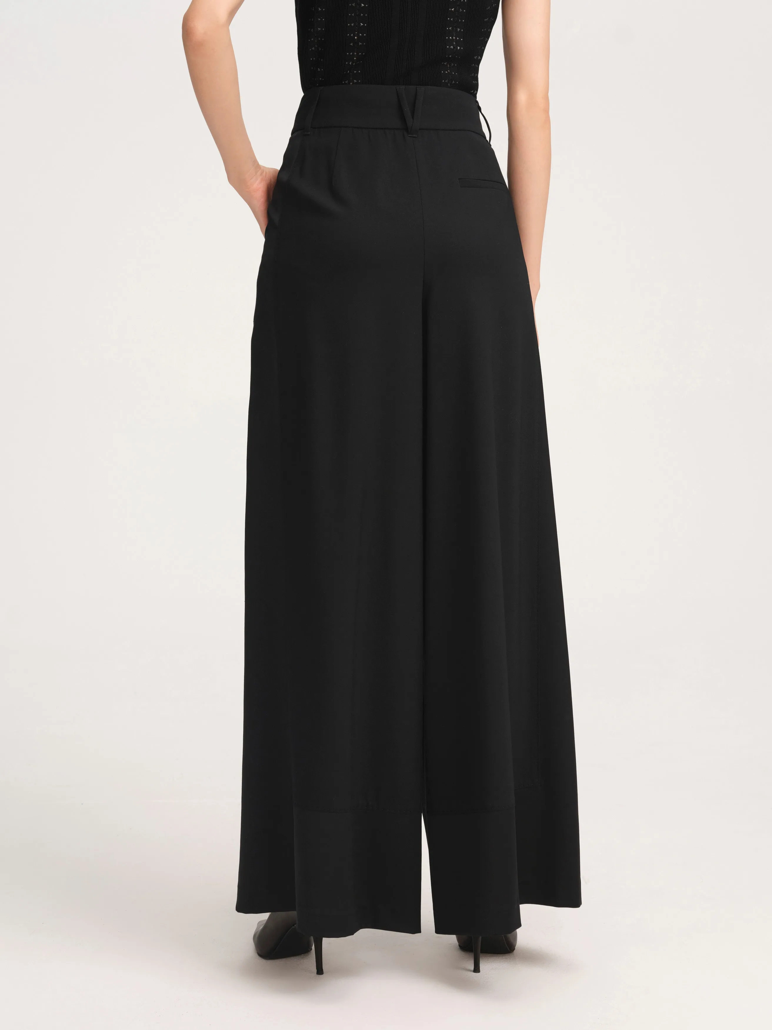 YAYING High-Waisted Wide Leg Pants